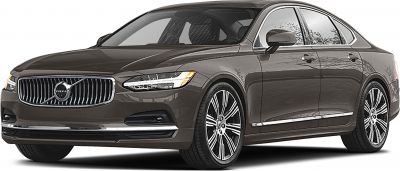 Luxury sedan with prominent front grille and stylish alloy wheels