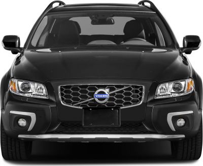 Front view with grille, headlights, and rugged bumper design