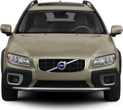 Front view of SUV with grille, headlights, fog lights, and roof rails