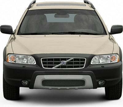 Front view highlighting twin headlights and grille of an SUV
