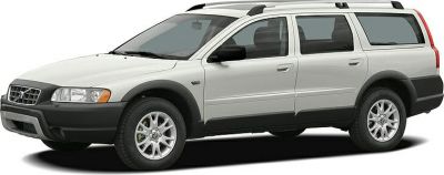Station wagon with roof rails and rugged black cladding