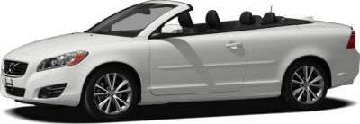 White convertible with retractable roof and alloy wheels