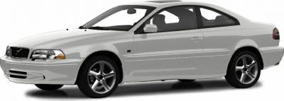 front-side view of a sleek two-door coupe with alloy wheels