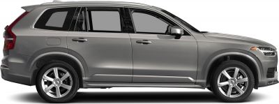Side profile of an SUV with alloy wheels and sleek design