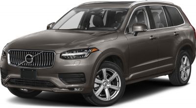 Front view of SUV with prominent grille and LED headlights