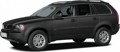 Side profile of a black first-generation mid-size SUV