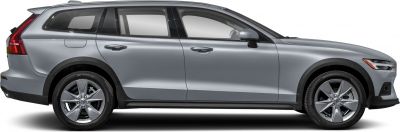 Silver wagon side view with alloy wheels and sleek design