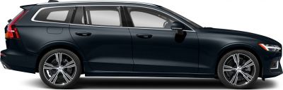 Side profile of sleek wagon with modern alloy wheels