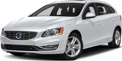 Front-side view of a sleek white station wagon with alloy wheels