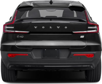 Rear view with distinctive LED tail lights and twin motor badge