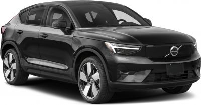 Front side view with LED headlights and alloy wheels