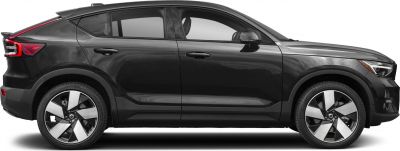 Side profile of sleek black electric SUV with modern alloy wheels