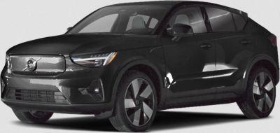 Front angle view of electric SUV with aerodynamic side profile