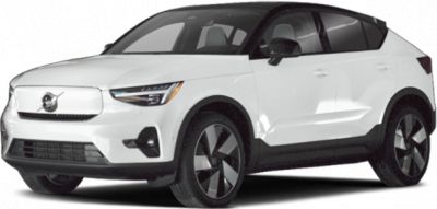 Electric SUV with aerodynamic body and LED headlights