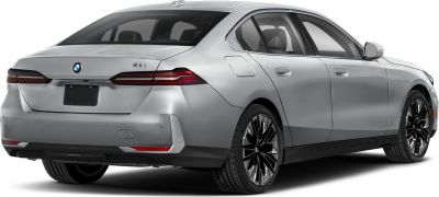 Rear view with sleek tail lights and modern sedan profile