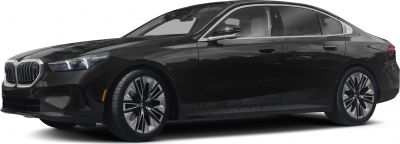 Sleek black sedan side profile with LED headlights and alloy wheels
