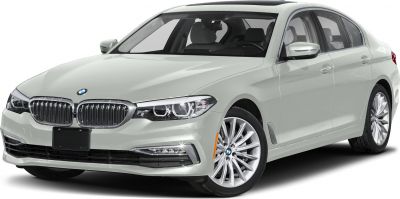 Front grille and LED headlights of a modern sedan