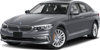Front grille and LED headlights of a luxury sedan