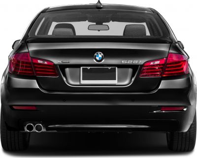 Rear view with tail lights and dual exhaust