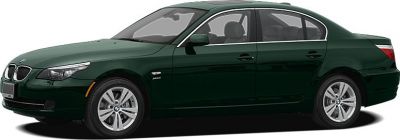 Side profile of a sedan with sleek design and alloy wheels