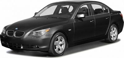 Front passenger side view of a mid-2000s sedan