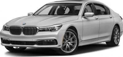Front view with LED headlights, kidney grille, chrome trim, alloy wheels.