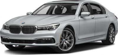 Luxury sedan front grille, headlights, and side profile