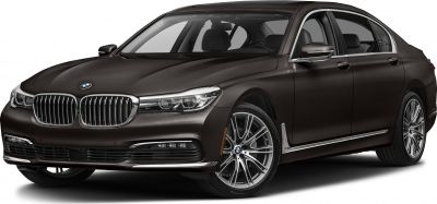 Front side view luxury sedan with signature grille and LED headlights