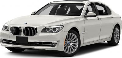 Luxury sedan front side with kidney grille and dual headlights