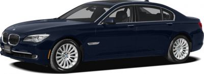 Long wheelbase luxury sedan front-side view
