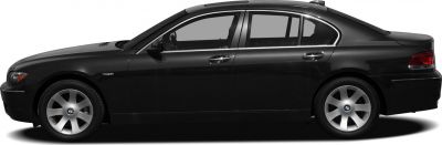 Side profile of a luxury long wheelbase sedan