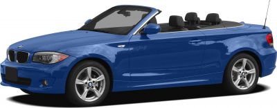 Blue convertible with alloy wheels and sporty styling