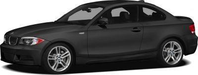 Side profile of a sleek two-door coupe with alloy wheels