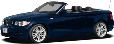 Convertible with open roof and alloy wheels in blue finish