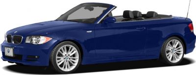 Blue convertible with retractable soft top and alloy wheels