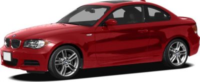 Red coupe with alloy wheels and sporty front side profile
