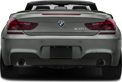 Rear view showing taillights and dual exhaust system