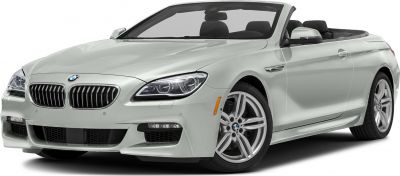 Front and side view of a modern convertible with open roof