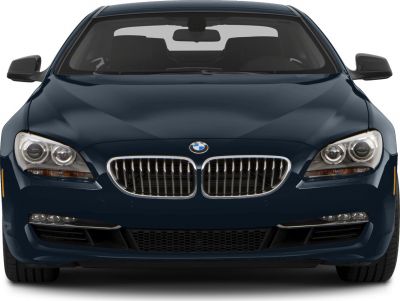 Front view with kidney grille and dual headlights