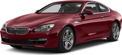 Front three-quarter view with kidney grille and sporty coupe design