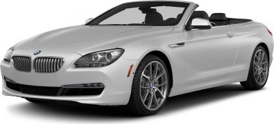 Front side view of a convertible car with alloy wheels and sleek design
